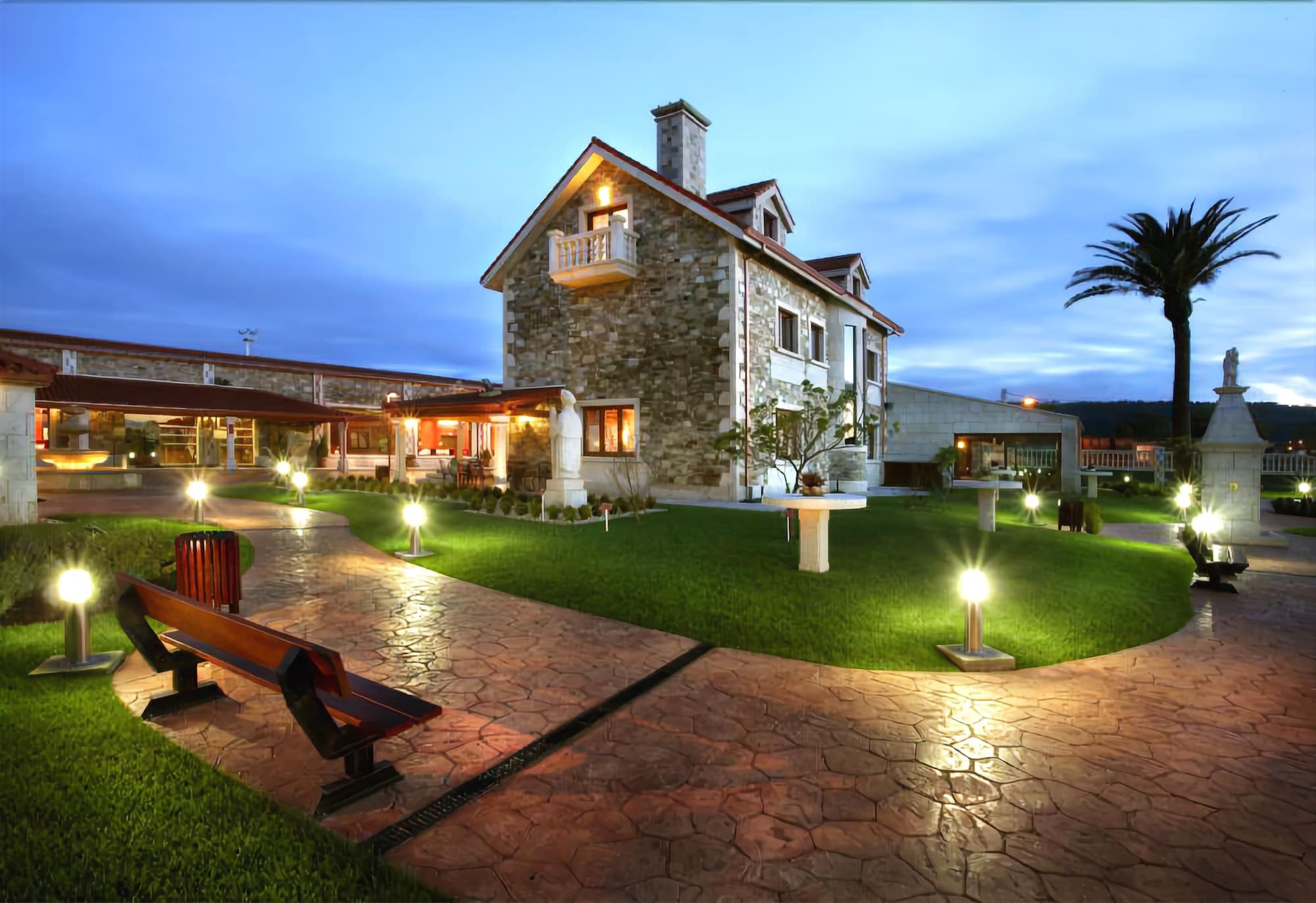 Complejo Aldeola Bed & Breakfast Malpica Bagian luar foto